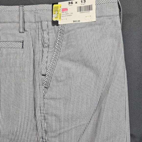 Murano Men’s Gray Pinstripe Cotton Shorts – Size 36 x 13 – NWT - Picture 4 of 15
